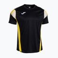 Vyriški marškinėliai Joma Montreal black/yellow