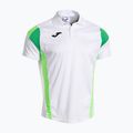 Vyriški teniso marškinėliai Joma Montreal white/fluor green 2