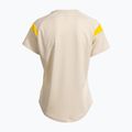 Moteriški teniso marškinėliai Joma Montreal beige/yellow 2