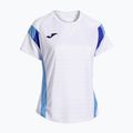Moteriški teniso marškinėliai Joma Montreal white/sky blue 2