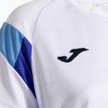 Moteriški teniso marškinėliai Joma Montreal white/sky blue 4
