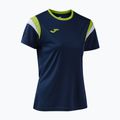 Moteriški teniso marškinėliai Joma Terra dark navy/lime 3