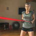 Pasipriešinimo juostų rinkinys SKLZ Resistance Cable Set 20lb (4´Cable + Flex Handle + Door Anchor) oranžinė/juoda 4