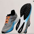 Brooks Hyperion vyriški bėgimo bateliai Grey/atomic blue/scarlet 19