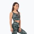 NEBBIA Mesh Sports 'Breathe' camo žalia fitneso liemenėlė