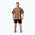Vyriški treniruočių marškinėliai NEBBIA Washed-Off Lifting Club light brown 2