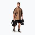 Vyriški treniruočių marškinėliai NEBBIA Washed-Off Lifting Club light brown 5