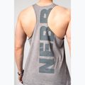 Vyriškas treniruočių tank topas NEBBIA Washed-Off Stringer Max Out light grey 5