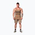 Vyriškas treniruočių tank topas NEBBIA Washed-Off Stringer Max Out light brown 2