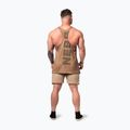 Vyriškas treniruočių tank topas NEBBIA Washed-Off Stringer Max Out light brown 3