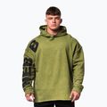 Vyriškas treniruočių džemperis NEBBIA Washed-Off Hoodie NO BS green