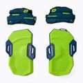 CrazyFly Hexa II Binding mažos mėlynai žalios spalvos kiteboardų pagalvėlės ir dirželiai T016-0264