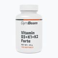 Vitaminai D+K GymBeam Vitaminas D3+K1+K2 Forte 120 kapsulių