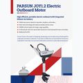 Elektrinis variklis Parsun Joy 1.2 S with battery white 2