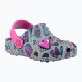 Vaikiški sandalai Coqui Little Frog mid.grey/fuchsia love/amulet 8