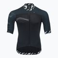 SILVINI Stelvio juodai balti vyriški dviratininko marškinėliai 3120-MD1604/8012
