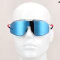 Julbo Dencity Spectron 3 blizgantys kristaliniai / fluorescenciniai rožiniai / mėlyni dviratininkų akiniai 10
