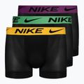 Vyriškos trumpikės Nike Dri-FIT Cotton Trunk 3 poros fuxia/yellow/turquoise