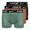 Vyriškos trumpikės Nike Dri-FIT Ultra Comfort Trunk 3 poros turquoise/black/orange