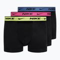 Vyriškos trumpikės Nike Everyday Cotton Stretch Trunk 3 poros black/blue/fuchsia/orange