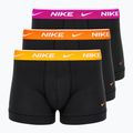 Vyriškos trumpikės Nike Everyday Cotton Stretch Trunk 3 poros black/gold/hyper crimson