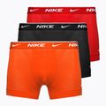 Vyriškos trumpikės Nike Everyday Cotton Stretch Trunk 3 poros team orange/uni red/black