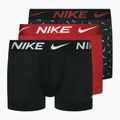 Vyriškos trumpikės Nike Dri-Fit Essential 3 pary swoosh life print/uni red/black