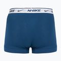 Vyriškos trumpikės Nike Everyday Cotton Stretch Trunk 3 poros light armry blue/blue force/white waistband 3