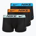 Vyriškos trumpikės Nike Dri-FIT Cotton Trunk 3 poros black mint foam/blue hero/bright ceramic wb