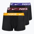 Vyriškos trumpikės Nike Dri-Fit Essential Micro Trunk 3 poros black university gold/deep night/dark team red wb