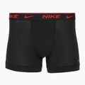 Vyriškos trumpikės Nike Everyday Cotton Stretch Trunk 3 poros black lig crim/des och/deep night logo waistband 3