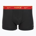 Vyriškos trumpikės Nike Everyday Cotton Stretch Trunk 3 poros blk/university red/wheat gold/black high shine wb 3