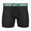 Vyriškos trumpikės Nike Dri-FIT Ultra Comfort 3 poros black evrgreen aura/deep night/black waistband 2