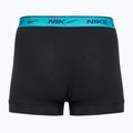Vyriškos trumpikės Nike Everyday Cotton Stretch Trunk 3 poros black light amry blue/dusty cactus/black waistband 2