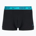 Vyriškos trumpikės Nike Everyday Cotton Stretch Trunk 3 poros black light amry blue/dusty cactus/black waistband 4