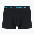 Vyriškos trumpikės Nike Everyday Cotton Stretch Trunk 3 poros black light amry blue/dusty cactus/black waistband 5
