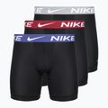 Vyriškos trumpikės Nike Essential Micro 3 pairs black/sapphire/wolf grey/team crimson