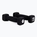 Neopreniniai hanteliai 1 kg Pure2Improve juodi P2I201390