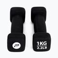 Neopreniniai hanteliai 1 kg Pure2Improve juodi P2I201390 3