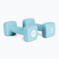 Neopreno hanteliai 3 kg Pure2Improve mėlyni P2I201410