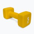 Neopreninis 5 kg hantelis Pure2Improve geltonas P2I201430