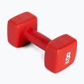 Neopreninis 8 kg hantelis Pure2Improve raudonas P2I201450 2
