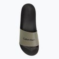 Vyriškos šlepetės Calvin Klein HM0HM01063 Chuncky Pool Slide Rub Smokey Olive/Black 5