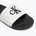 Vyriškos šlepetės Calvin Klein YM0YM01281 Jelly Mono PU Bright White/Black 7
