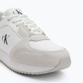 Moteriški batai Calvin Klein YW0YW01644 Runner Laceup Sock Mg Nylon Mix Bright White/Black 7