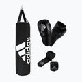adidas Performance bokso rinkinys krepšys + pirštinės + tvarstis juodai baltas ADIBAC11KIT-EUN