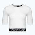 Moteriški Calvin Klein Knit ryškiai balti marškinėliai 5