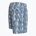 Vyriški Calvin Klein Medium Drawstring Print maudymosi šortai mėlyni 3
