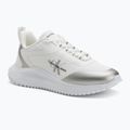 Moteriški batai Calvin Klein Eva Runner Low Lace Mix Ml Wn bright white/silver