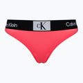 Maudymosi kostiumėlio apatinė dalis Calvin Klein Thong calypso coral